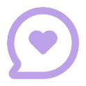 Message Circle Heart
