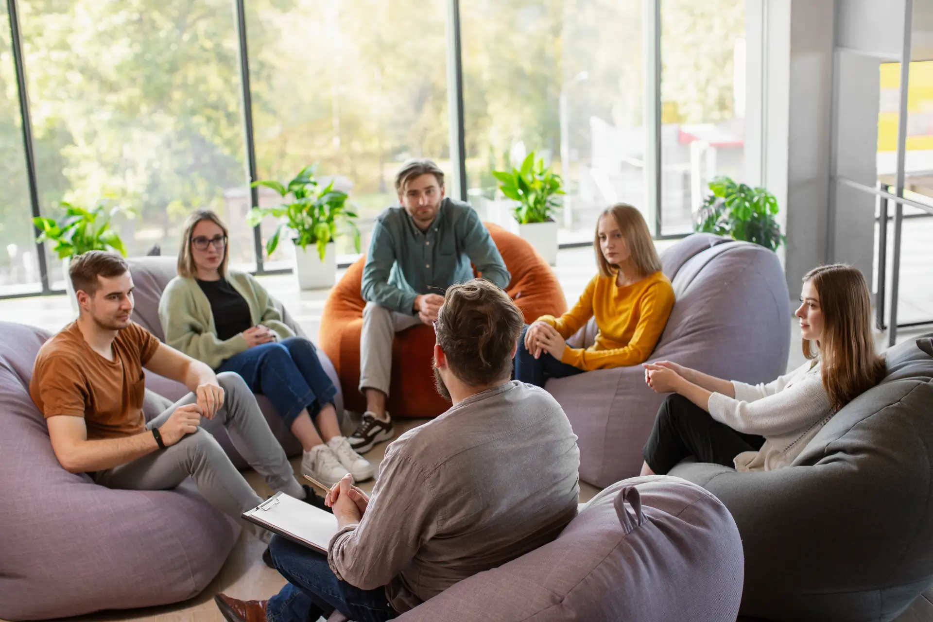 People Attending Therapy Meeting
