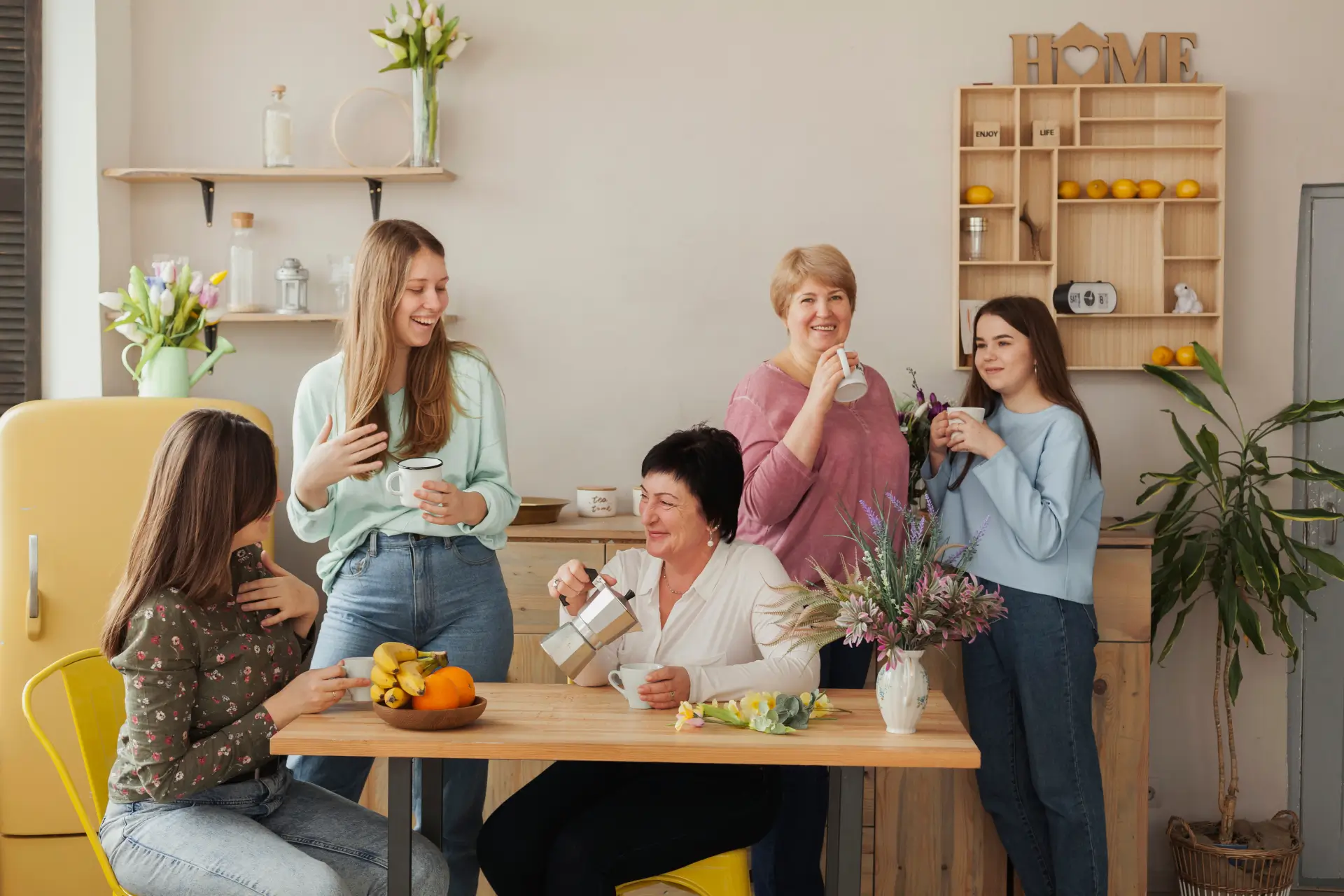Women All Ages Long Shot